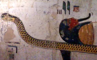 Ancient Egyptian Snake and Mummy