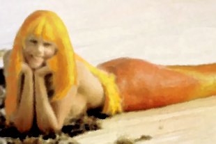 Die goldene Meermaid