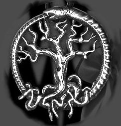 The world-snake Joermungand and Yggdrasil the wonder tree