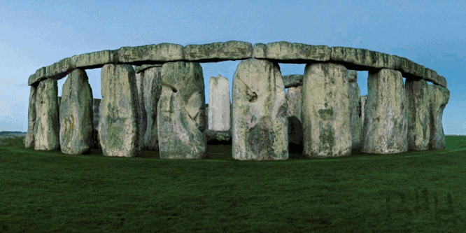 Bild: Rekonstruktion von Stonehenge